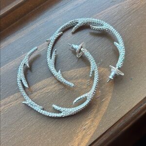 Swarovski antler Hoop Earrings